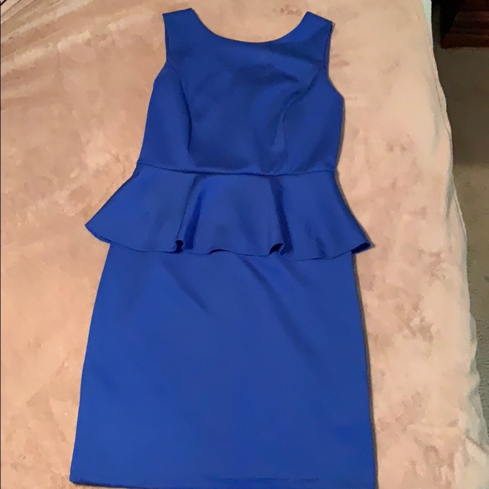 Royal Blue Peplum dress
